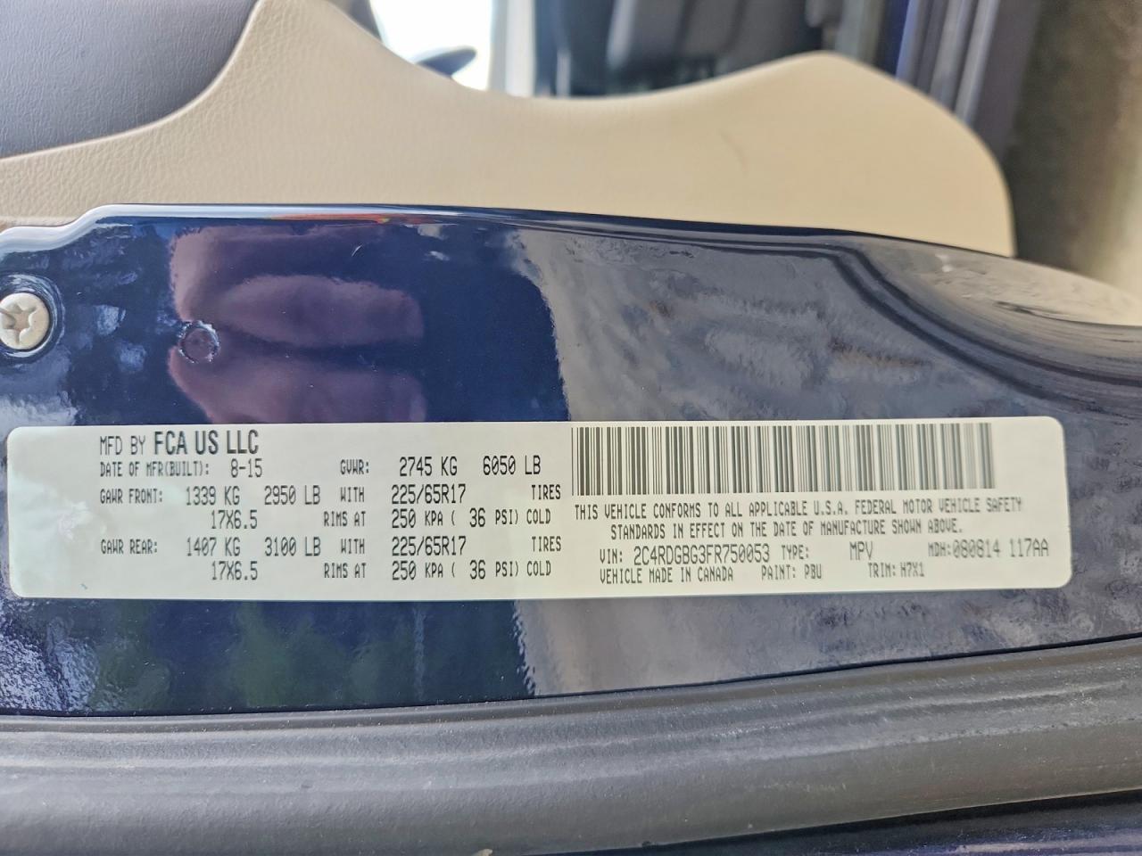 2015 Dodge Grand Caravan Se - zdjęcie 13