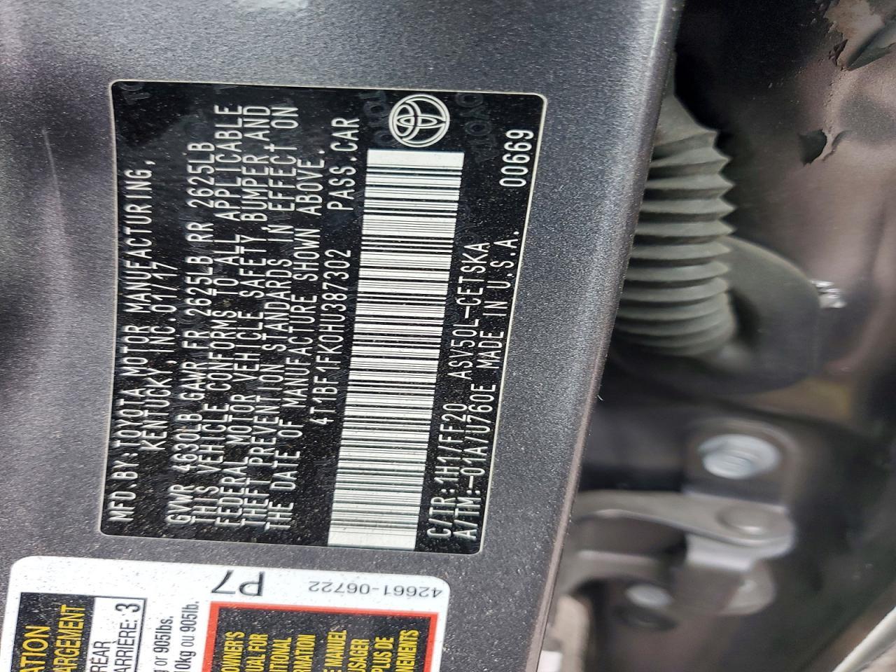 2017 Toyota Camry Se - zdjęcie 12
