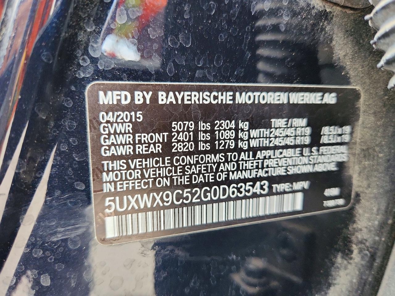2016 BMW X3 xDrive28I - zdjęcie 14
