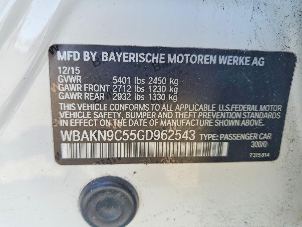 2016 BMW 550 I - zdjęcie 12