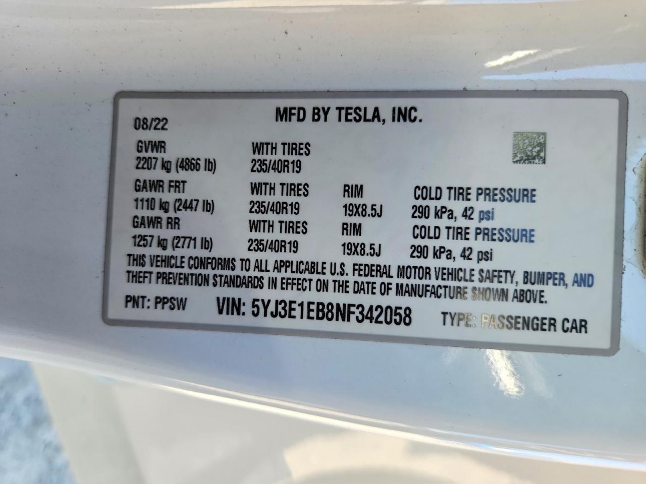 2022 Tesla Model 3 - zdjęcie 12