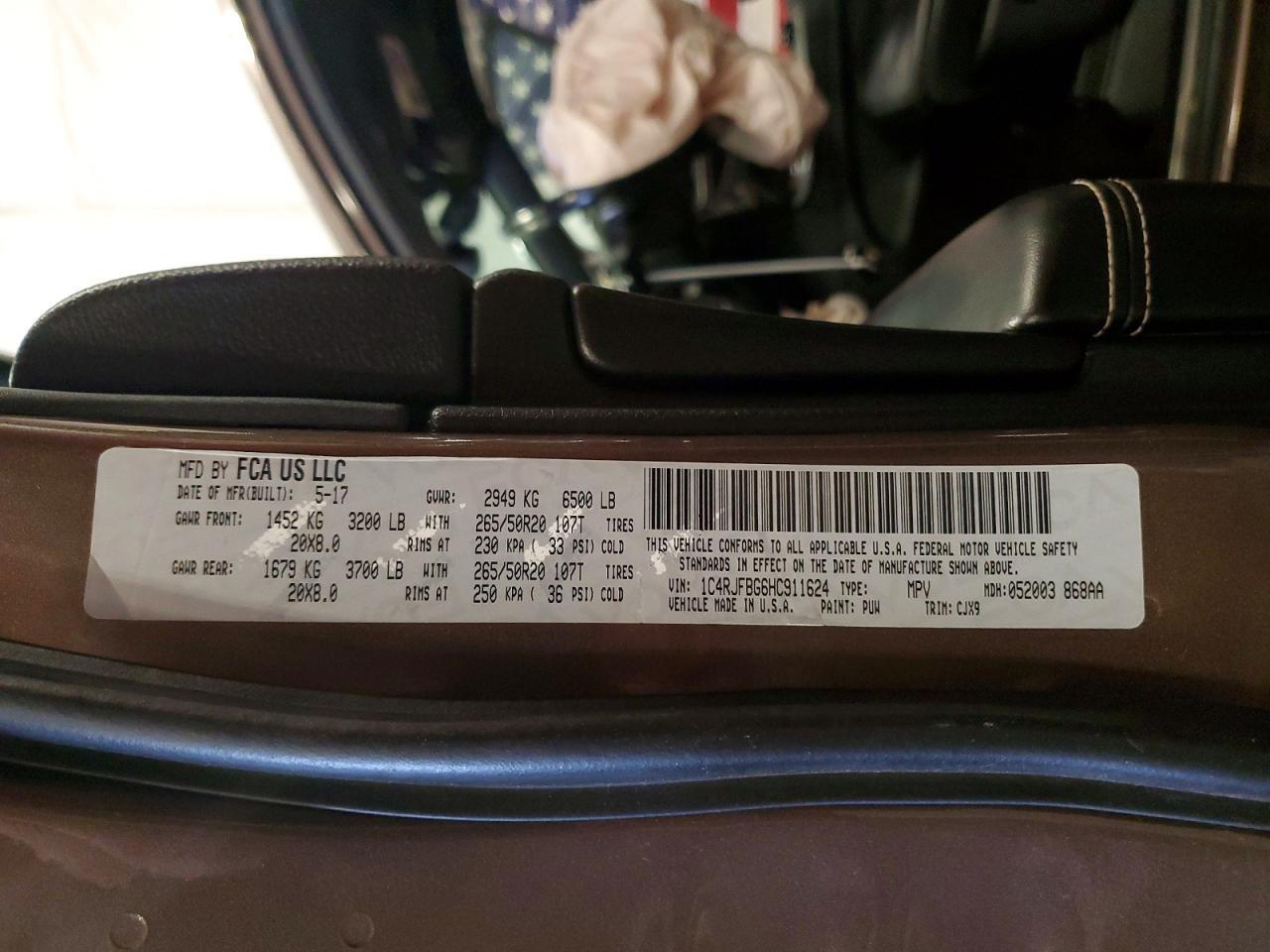 2017 Jeep Grand Cherokee Limited - zdjęcie 13