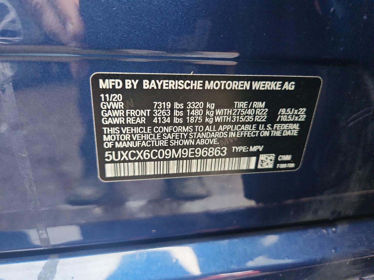 2021 BMW X7 M50I - zdjęcie 12