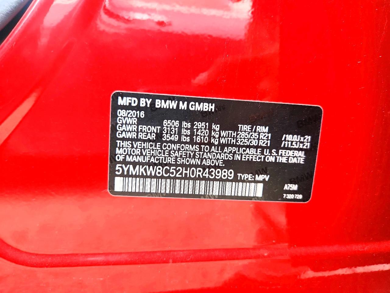 2017 BMW X6 M - zdjęcie 12