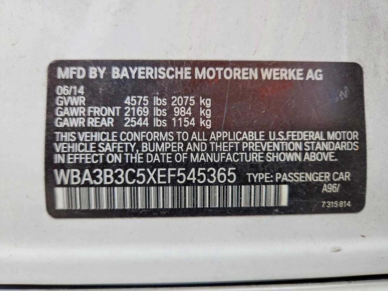 2014 BMW Seria 3 328i - zdjęcie 12