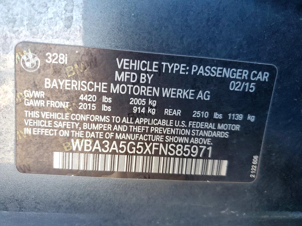 2015 BMW 328 I - zdjęcie 13