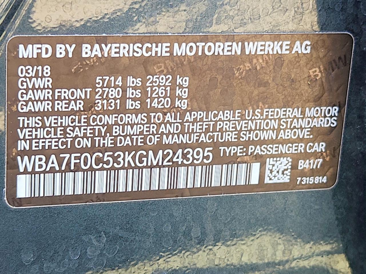 2019 BMW 750 I - zdjęcie 13