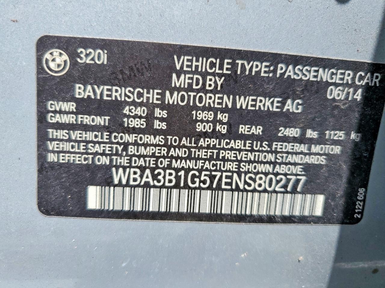 2014 BMW 320 I - zdjęcie 12