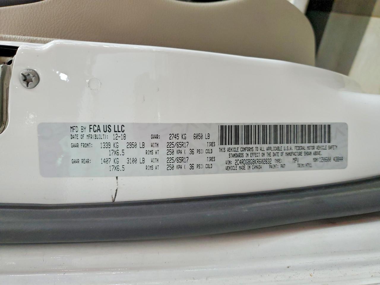 2019 Dodge Grand Caravan Se - zdjęcie 13