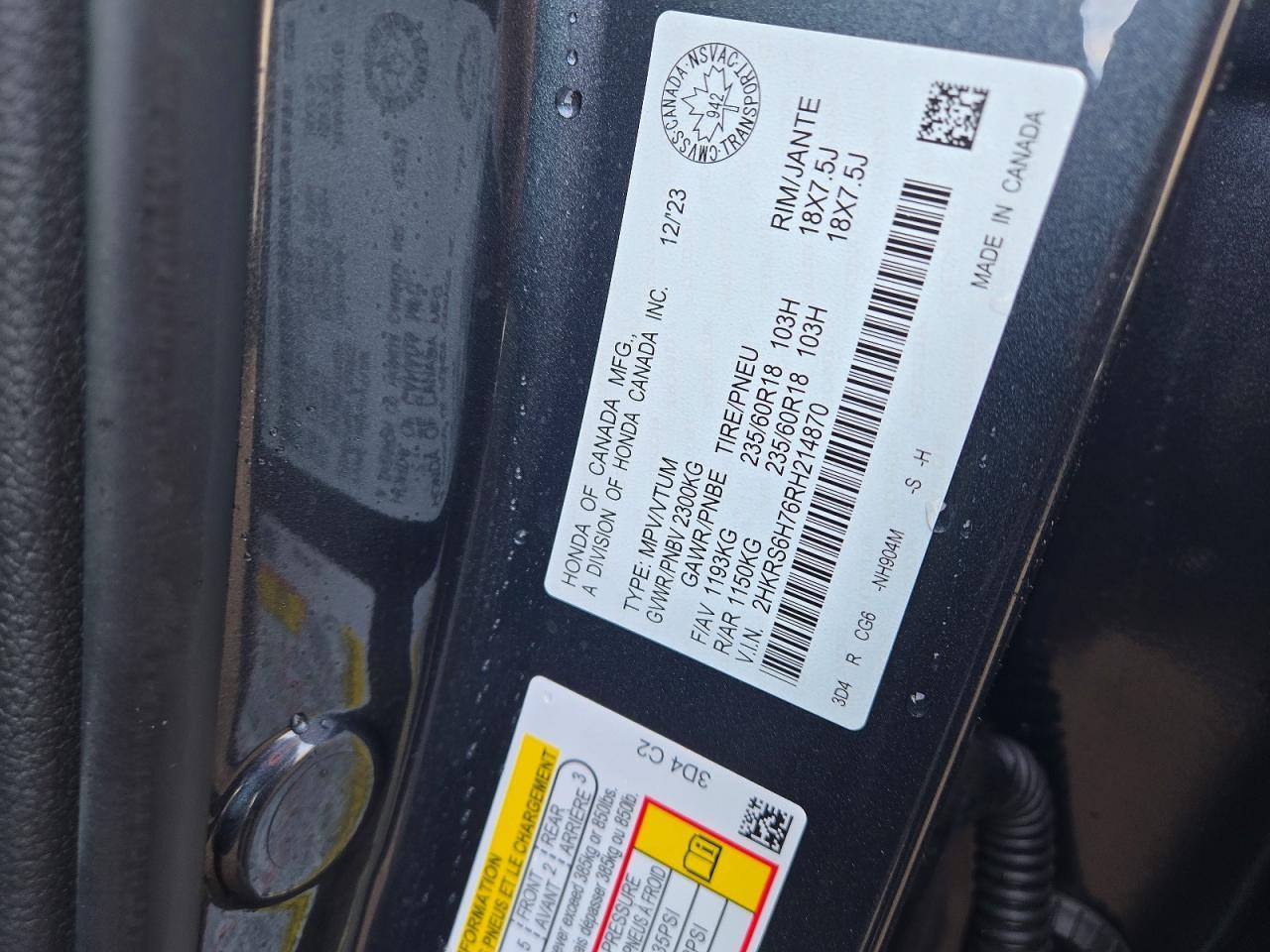 2024 Honda Cr-V Exl - zdjęcie 13
