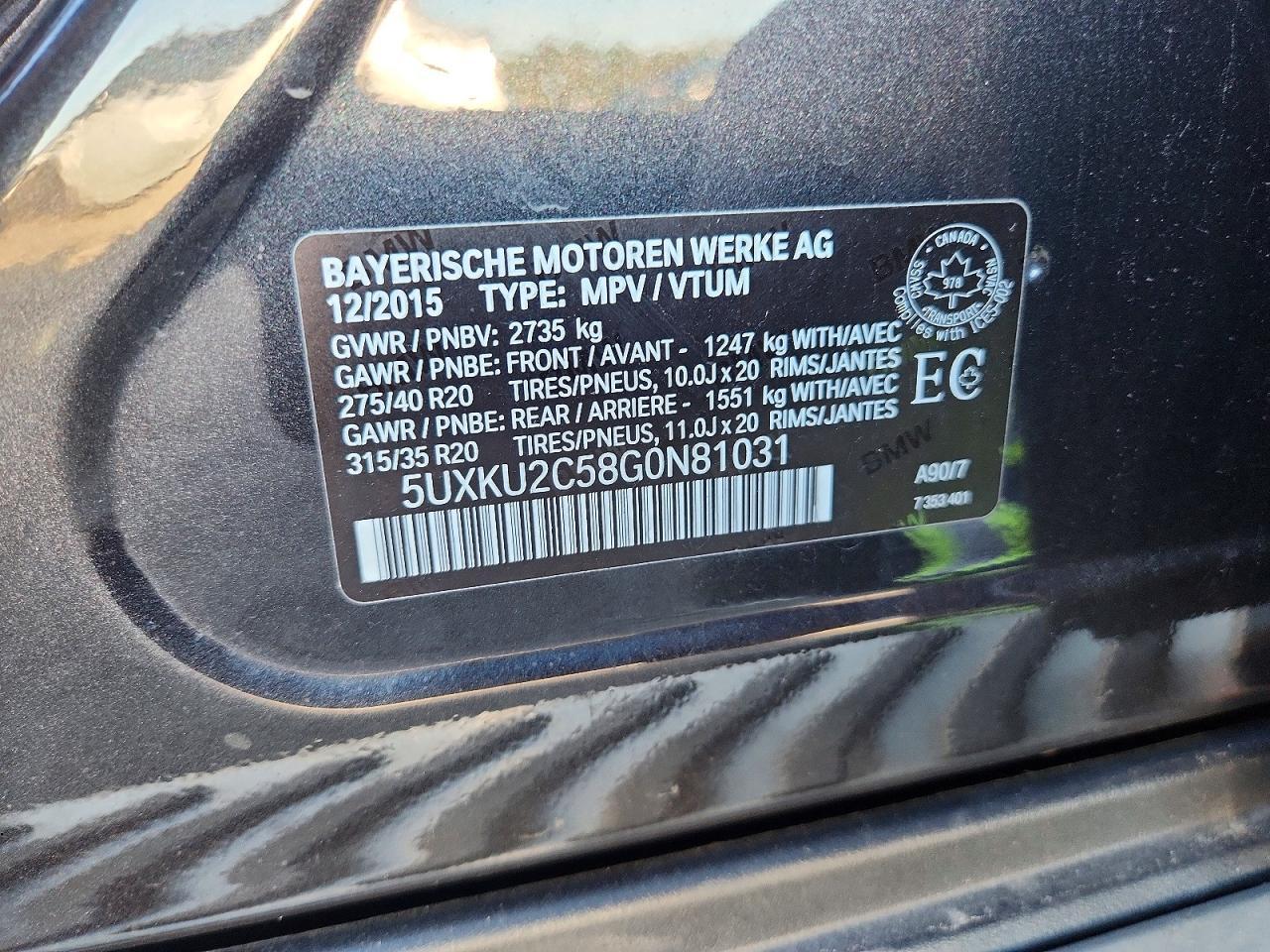 2016 BMW X6 xDrive35I - zdjęcie 13