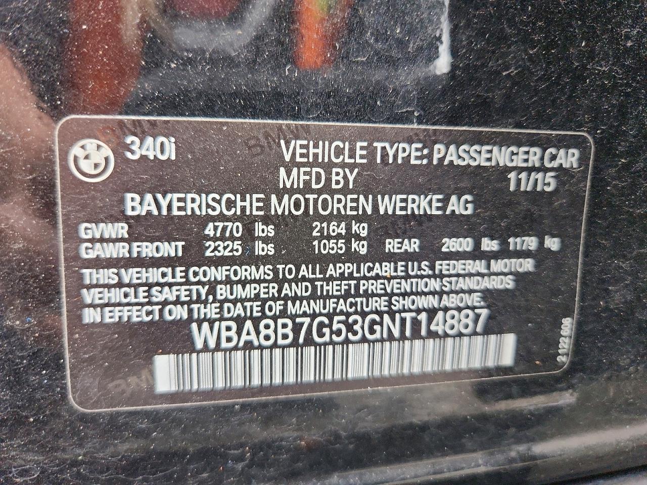 2016 BMW Seria 3 340i - zdjęcie 13
