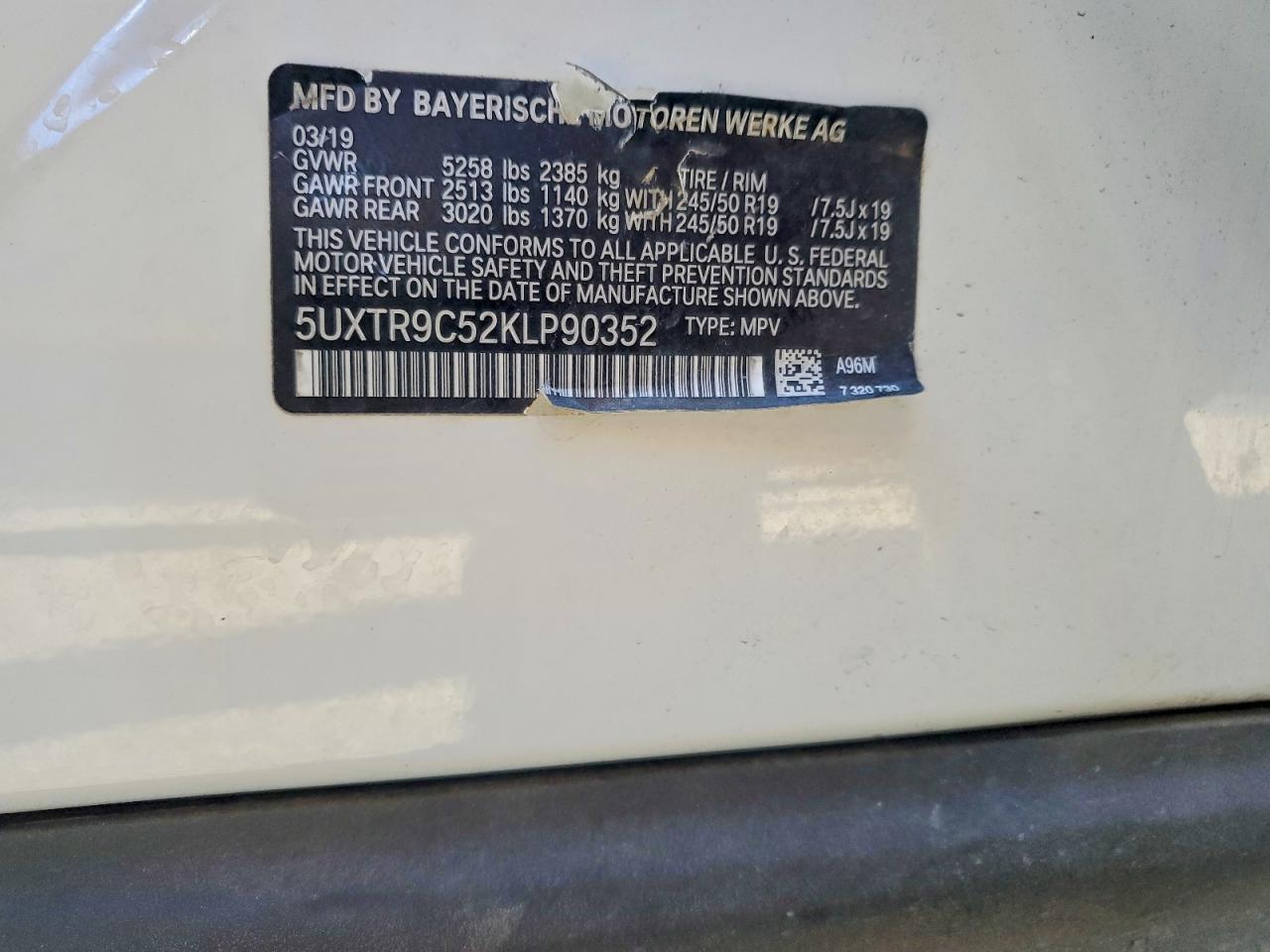 2019 BMW X3 xDrive30I - zdjęcie 12