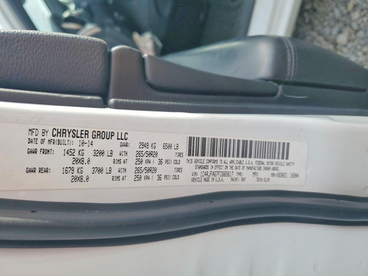 2015 Jeep Grand Cherokee Laredo - zdjęcie 13