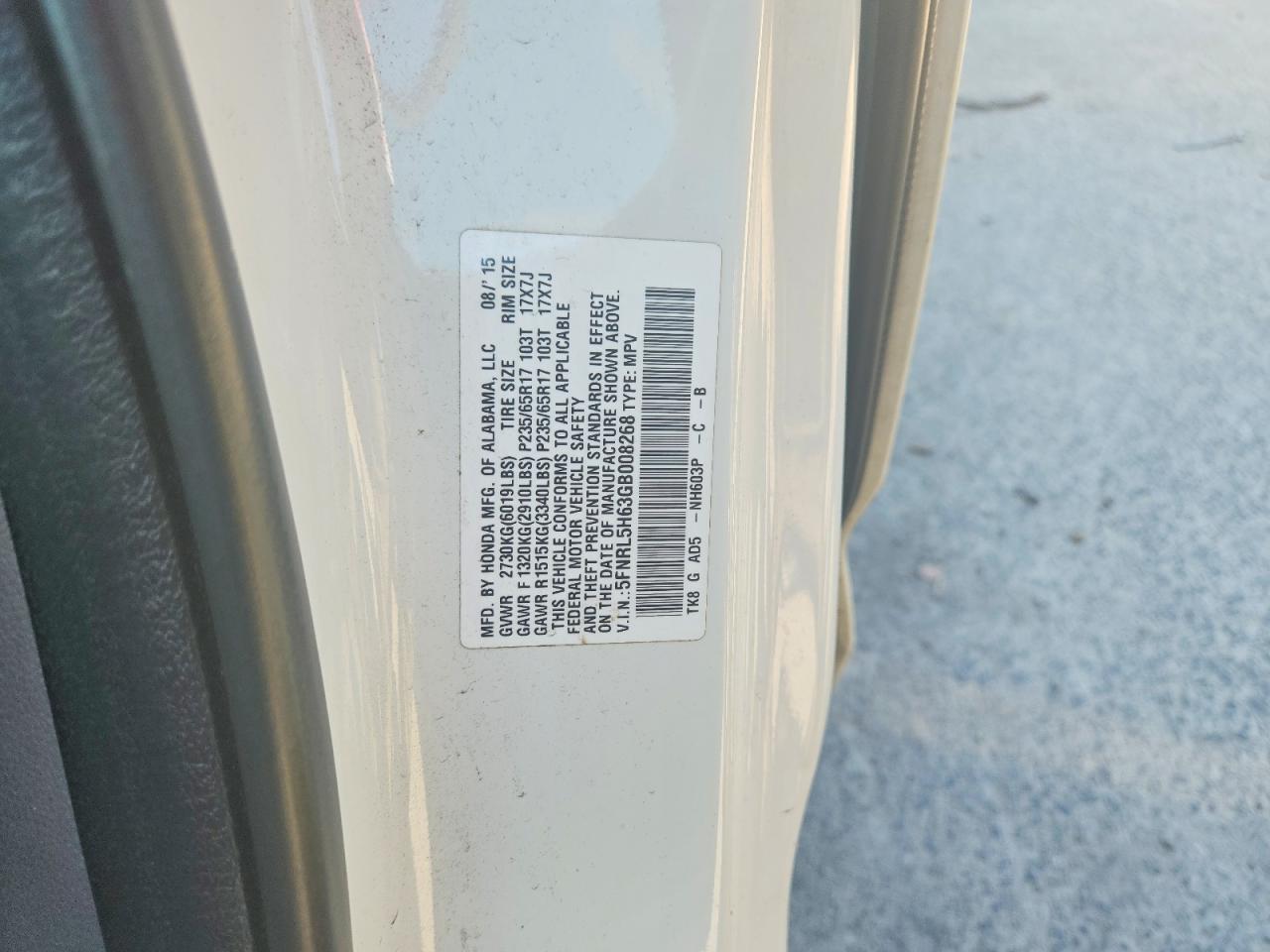 2016 Honda Odyssey Exl - zdjęcie 14