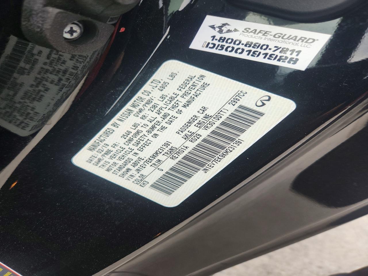2019 Infiniti Q60 3.0T Pure - zdjęcie 12