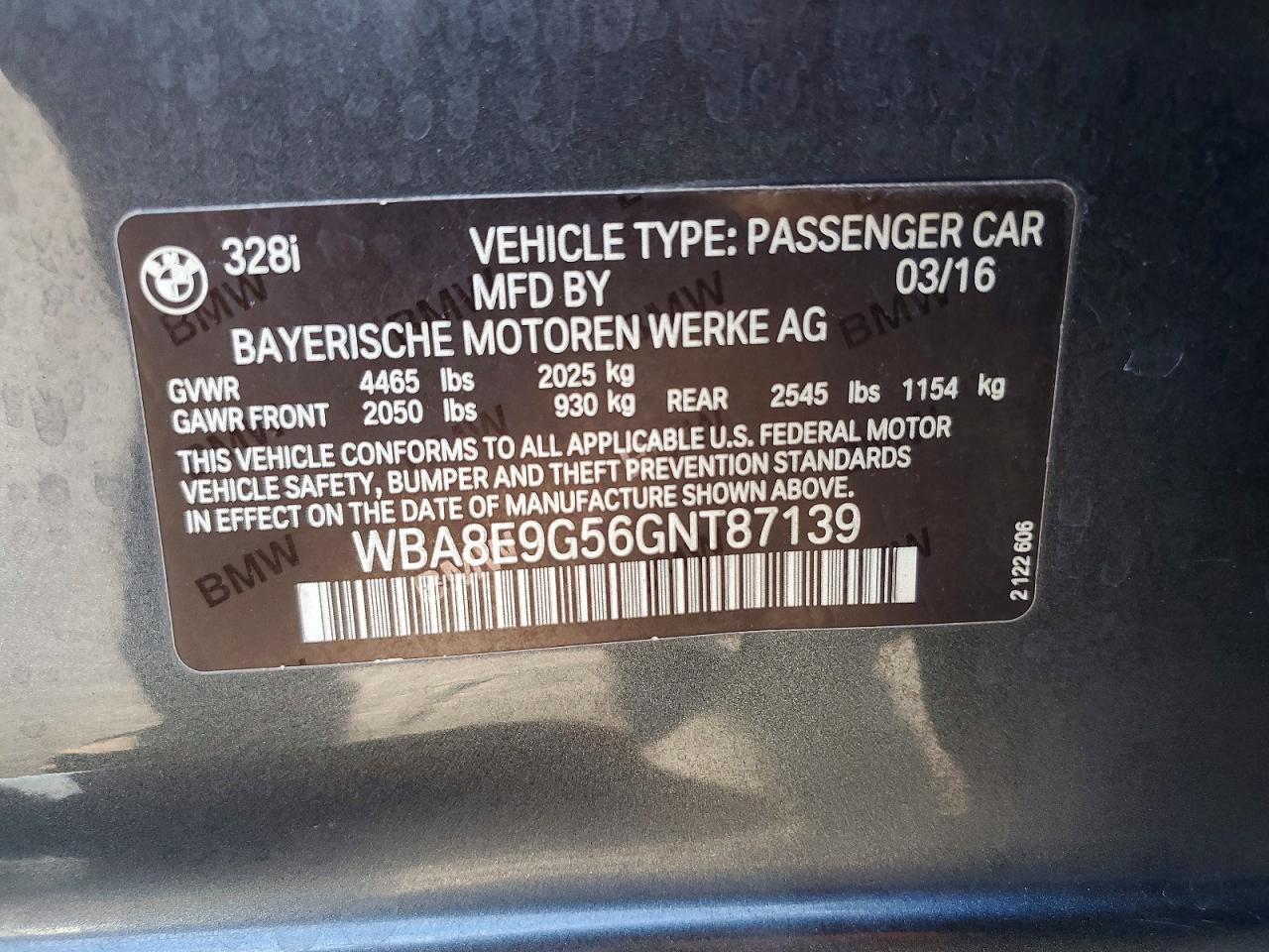 2016 BMW 328 I Sulev - zdjęcie 12