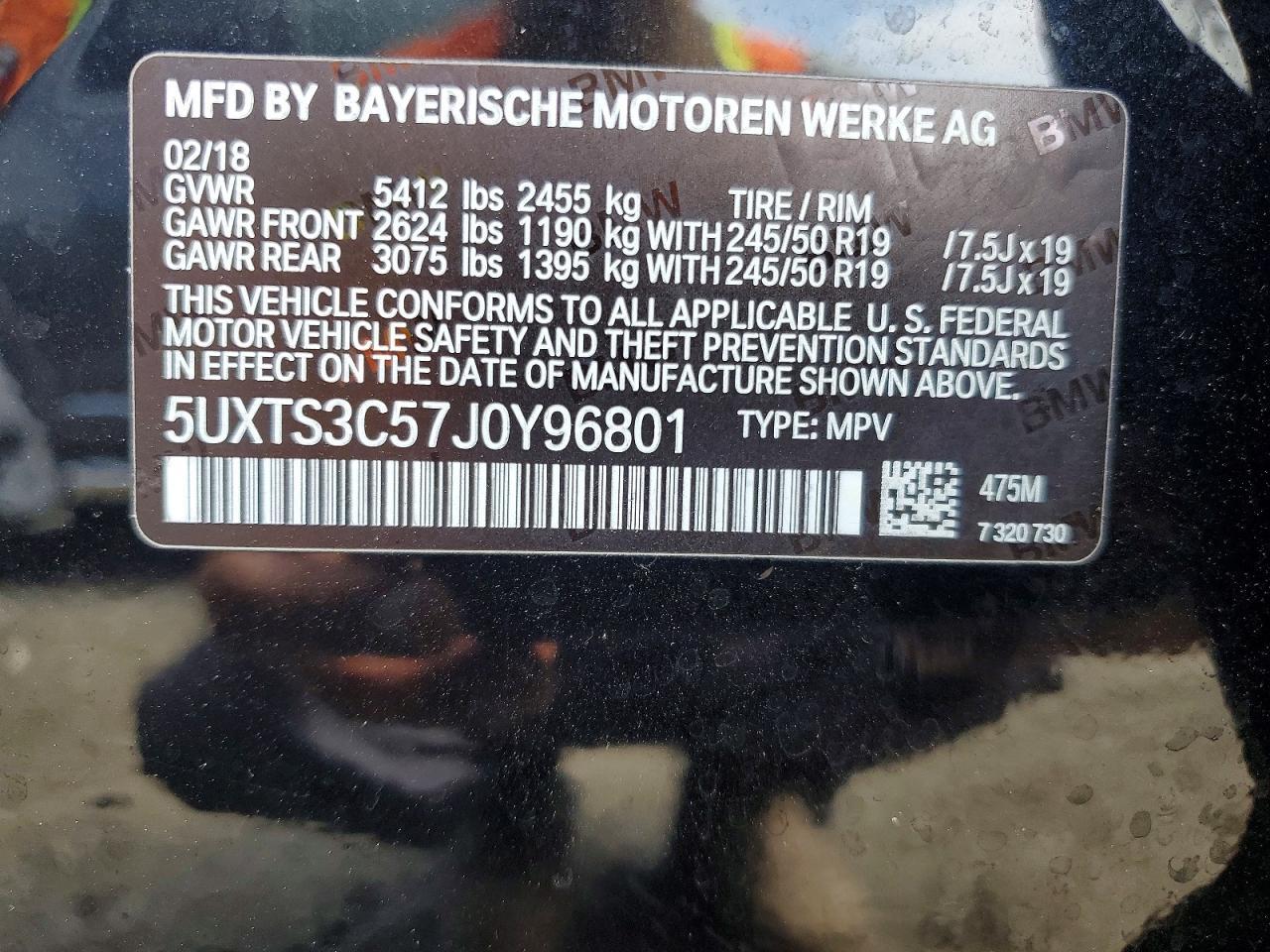 2018 BMW X3 xDrivem40I - zdjęcie 14