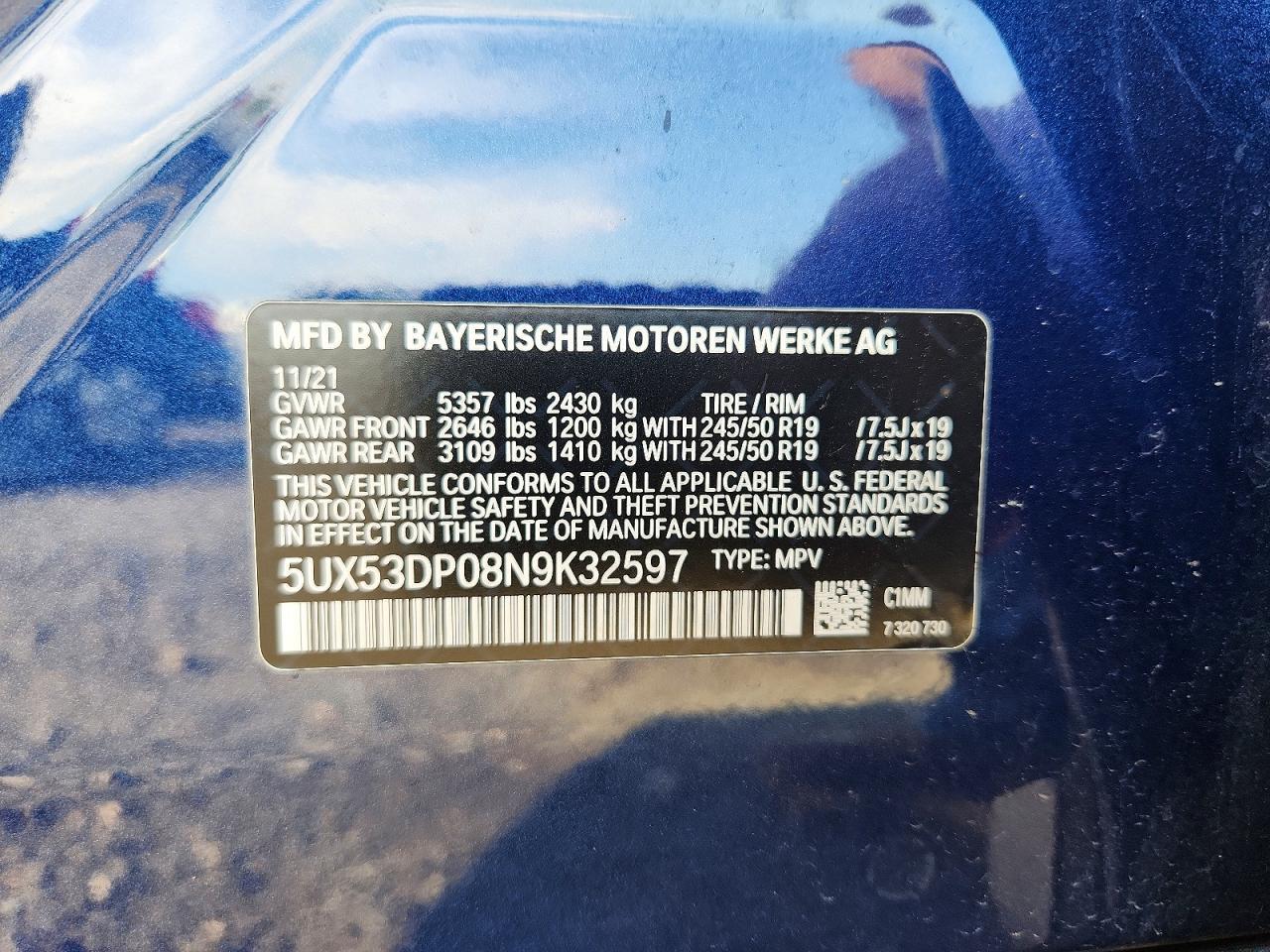 2022 BMW X3 xDrive30I - zdjęcie 14