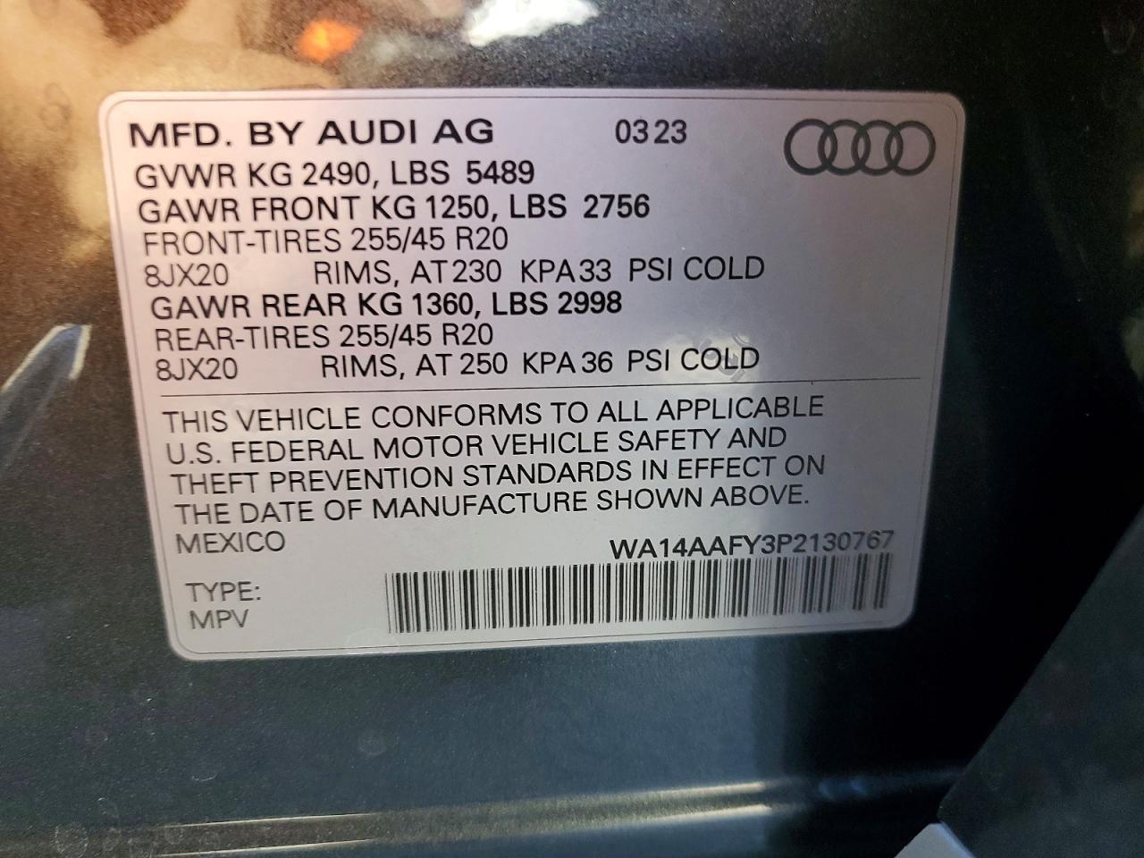 2023 Audi Q5 Sportback Premium 45 - zdjęcie 14