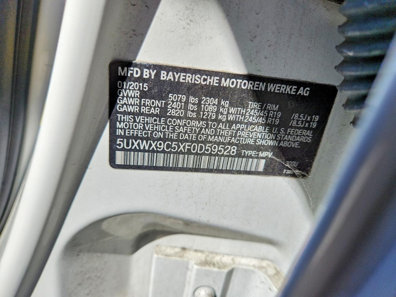 2015 BMW X3 xDrive28I - zdjęcie 14