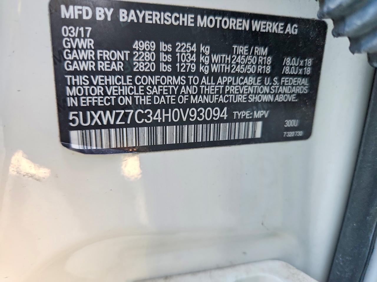 2017 BMW X3 Sdrive28I - zdjęcie 13