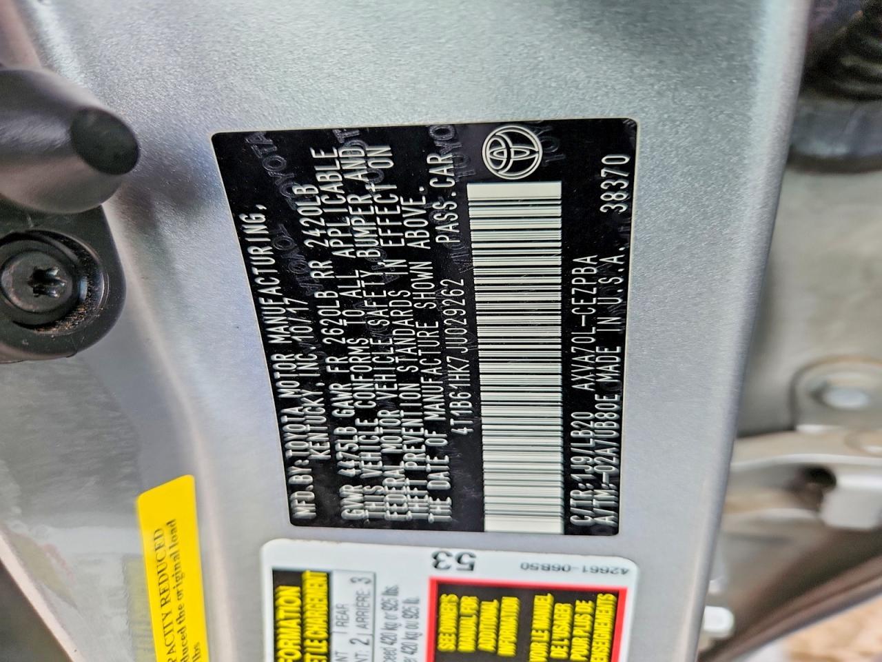 2018 Toyota Camry Xse - zdjęcie 12
