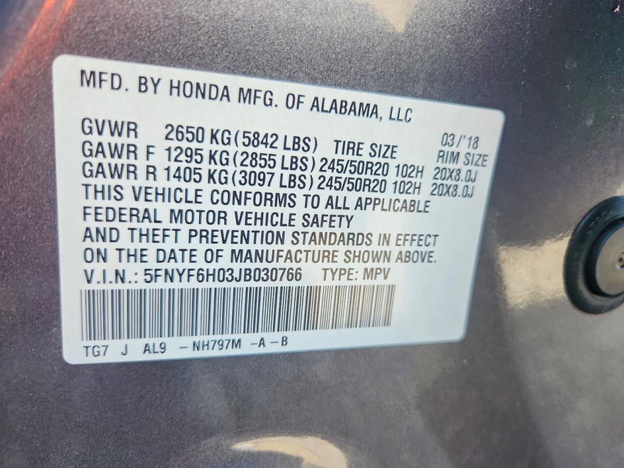 2018 Honda Pilot Elite - zdjęcie 14