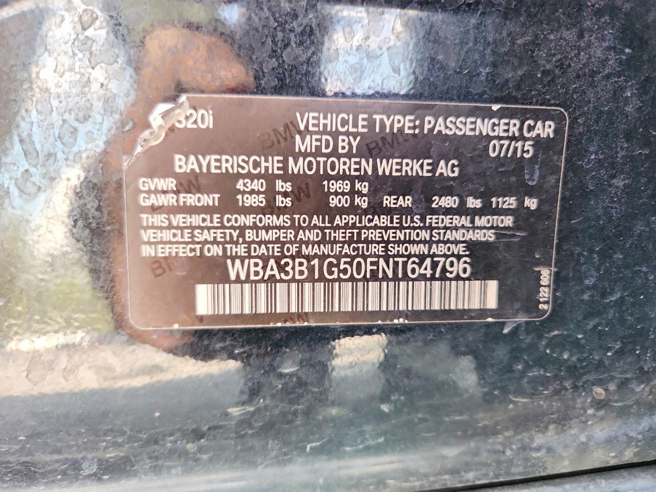 2015 BMW 320 I - zdjęcie 12