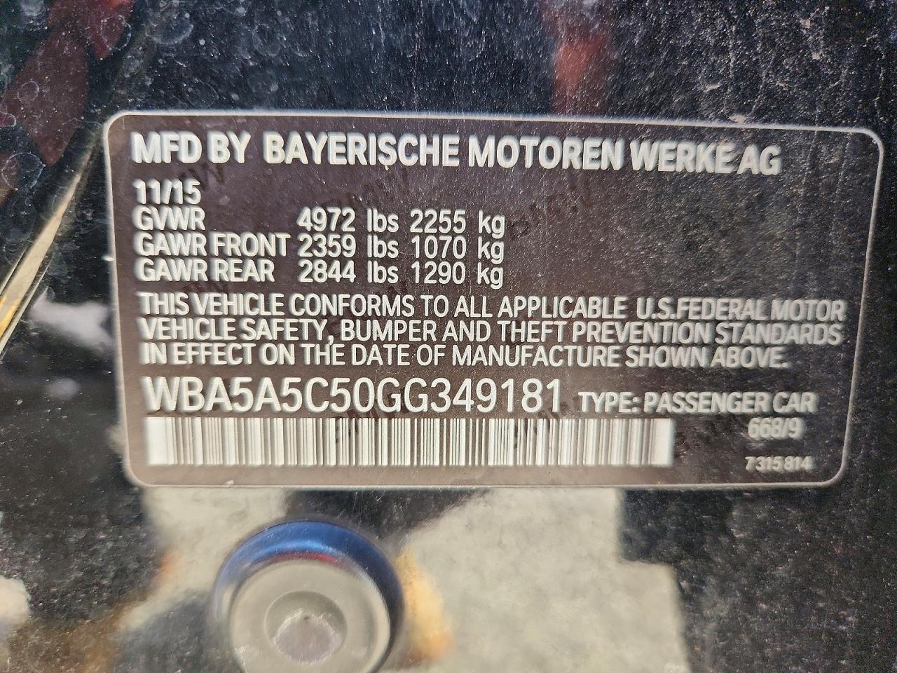 2016 BMW 528 I - zdjęcie 12