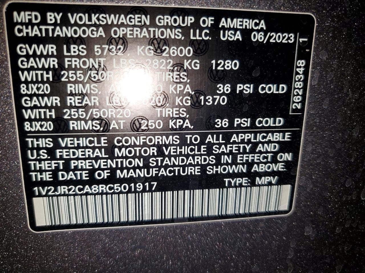 2024 Volkswagen Atlas Se - zdjęcie 14