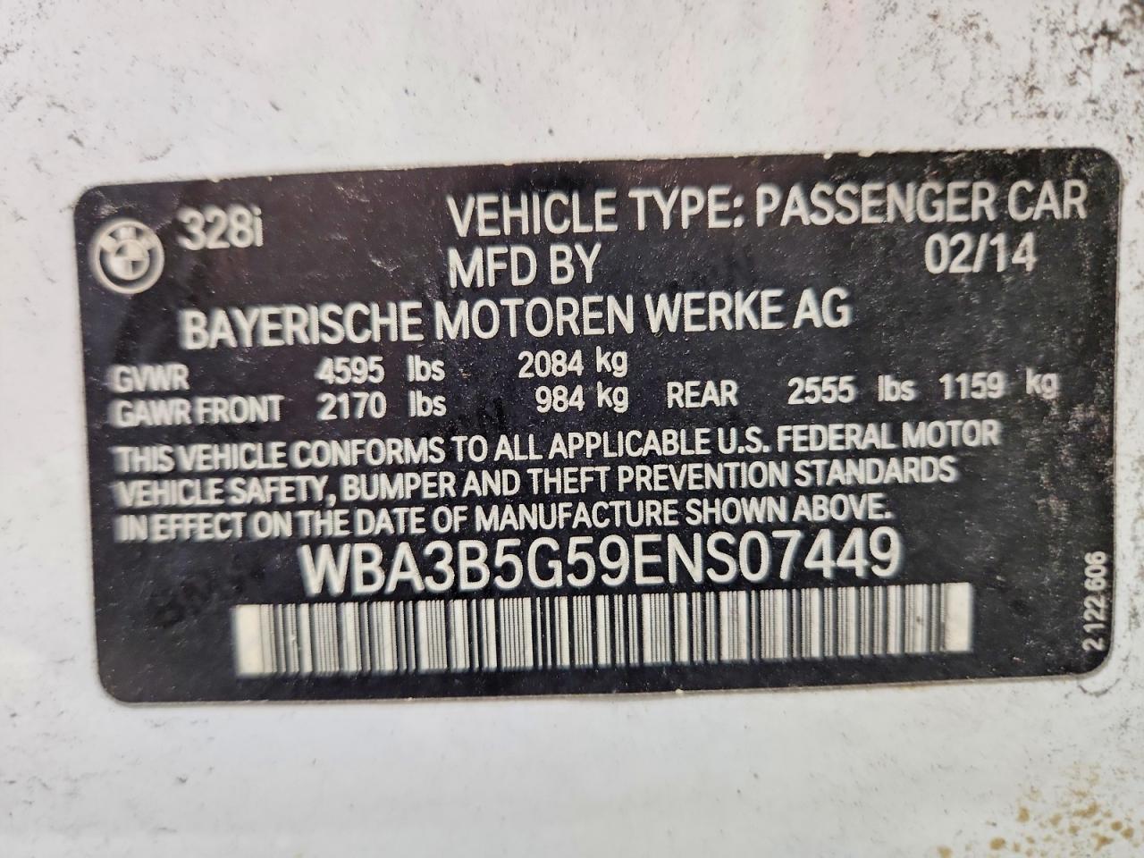 2014 BMW Seria 3 328i - zdjęcie 12
