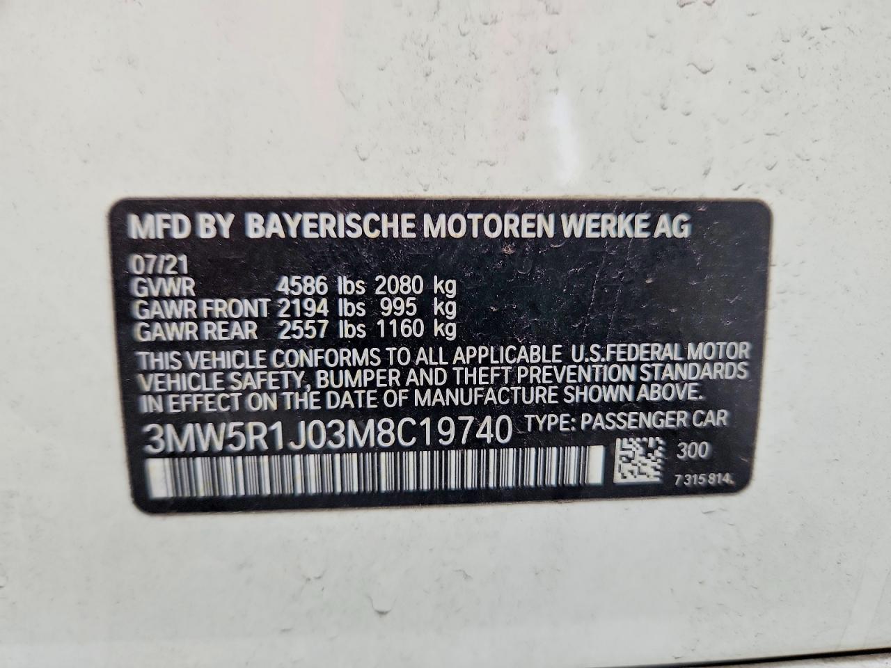 2021 BMW 330I - zdjęcie 12