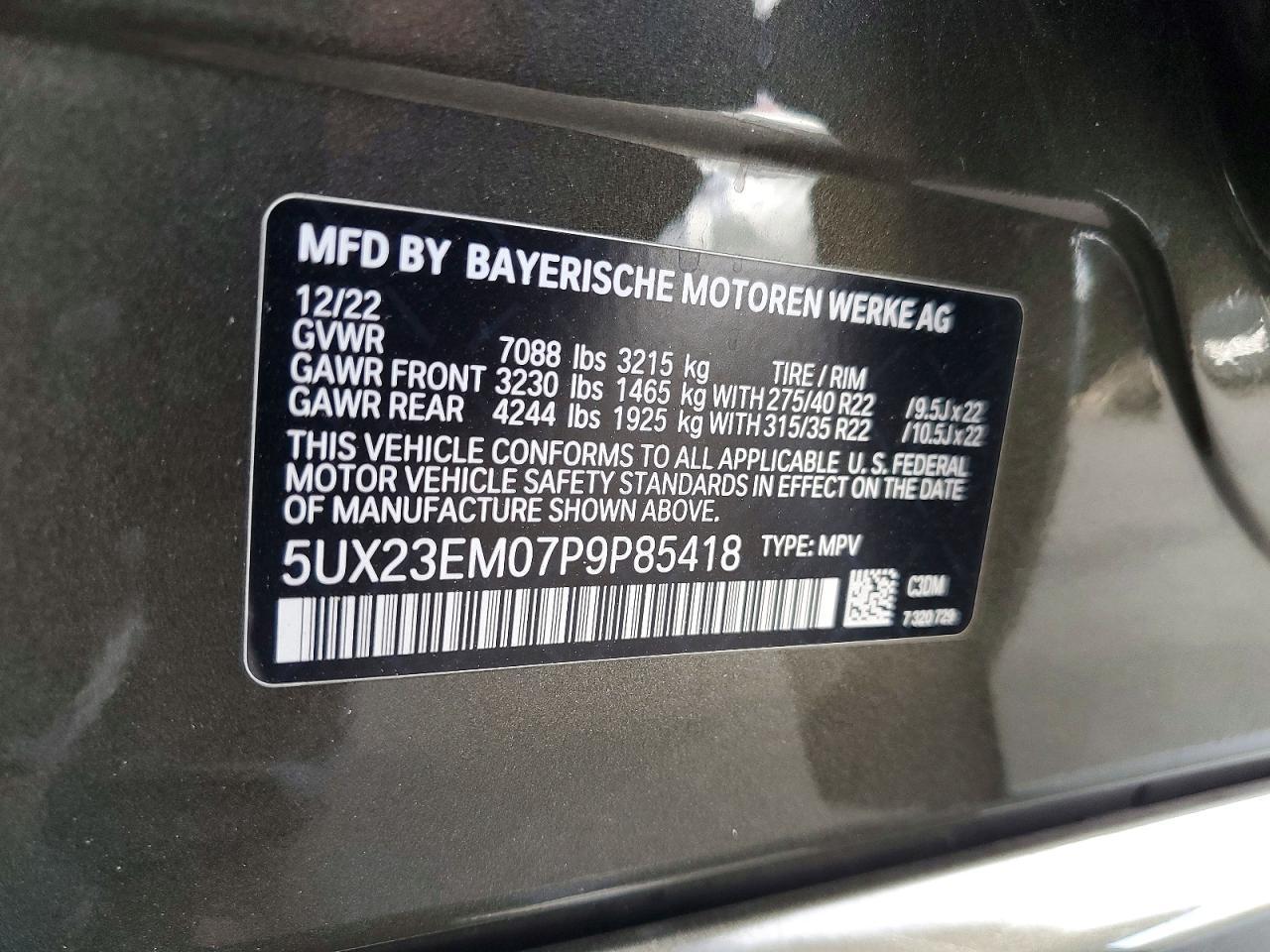 2023 BMW X7 xDrive40I - zdjęcie 13