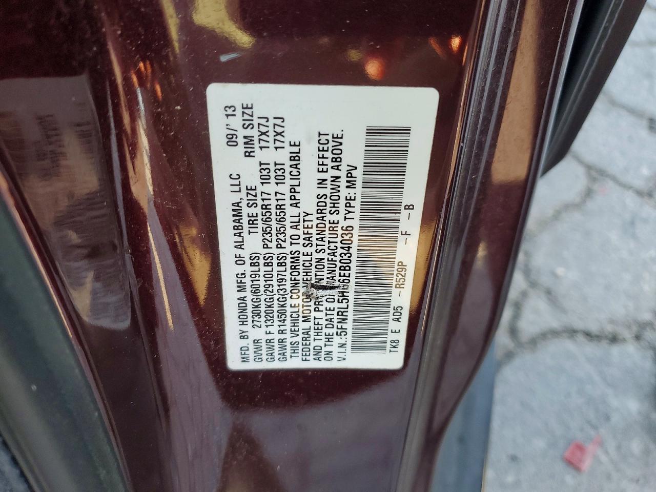 2014 Honda Odyssey Exl - zdjęcie 13