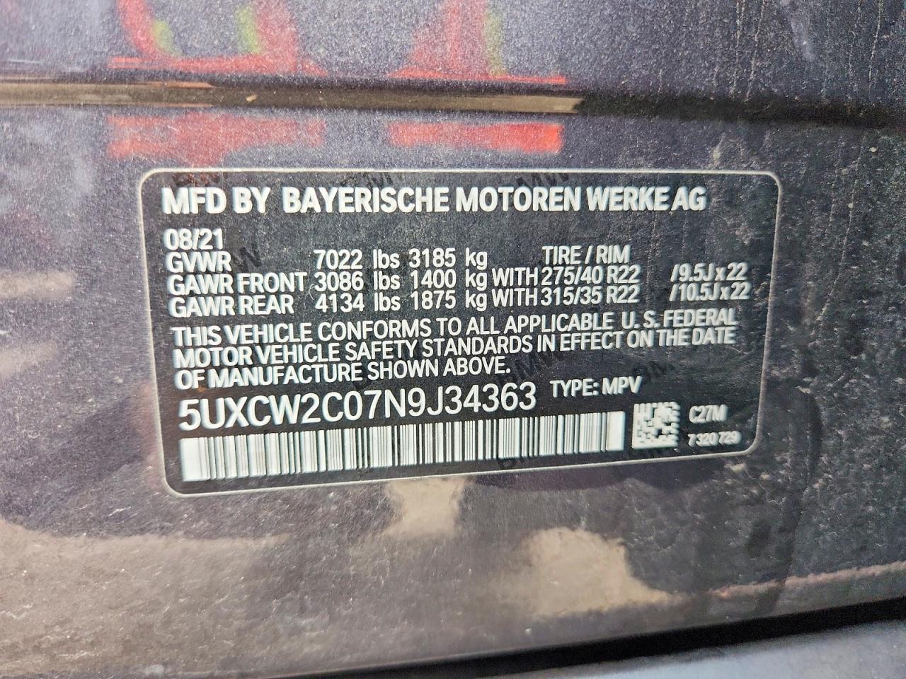 2022 BMW X7 xDrive40I - zdjęcie 13