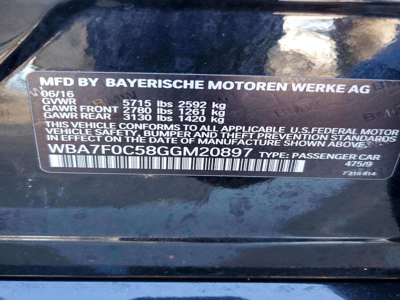 2016 BMW 750 I - zdjęcie 13