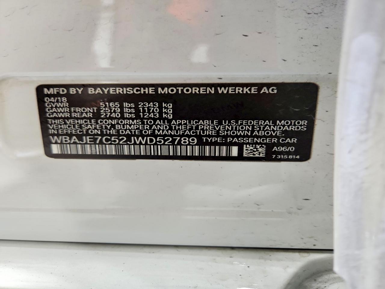 2018 BMW Seria 5 540i - zdjęcie 12
