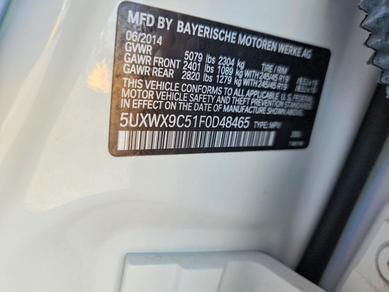 2015 BMW X3 xDrive28I - zdjęcie 13
