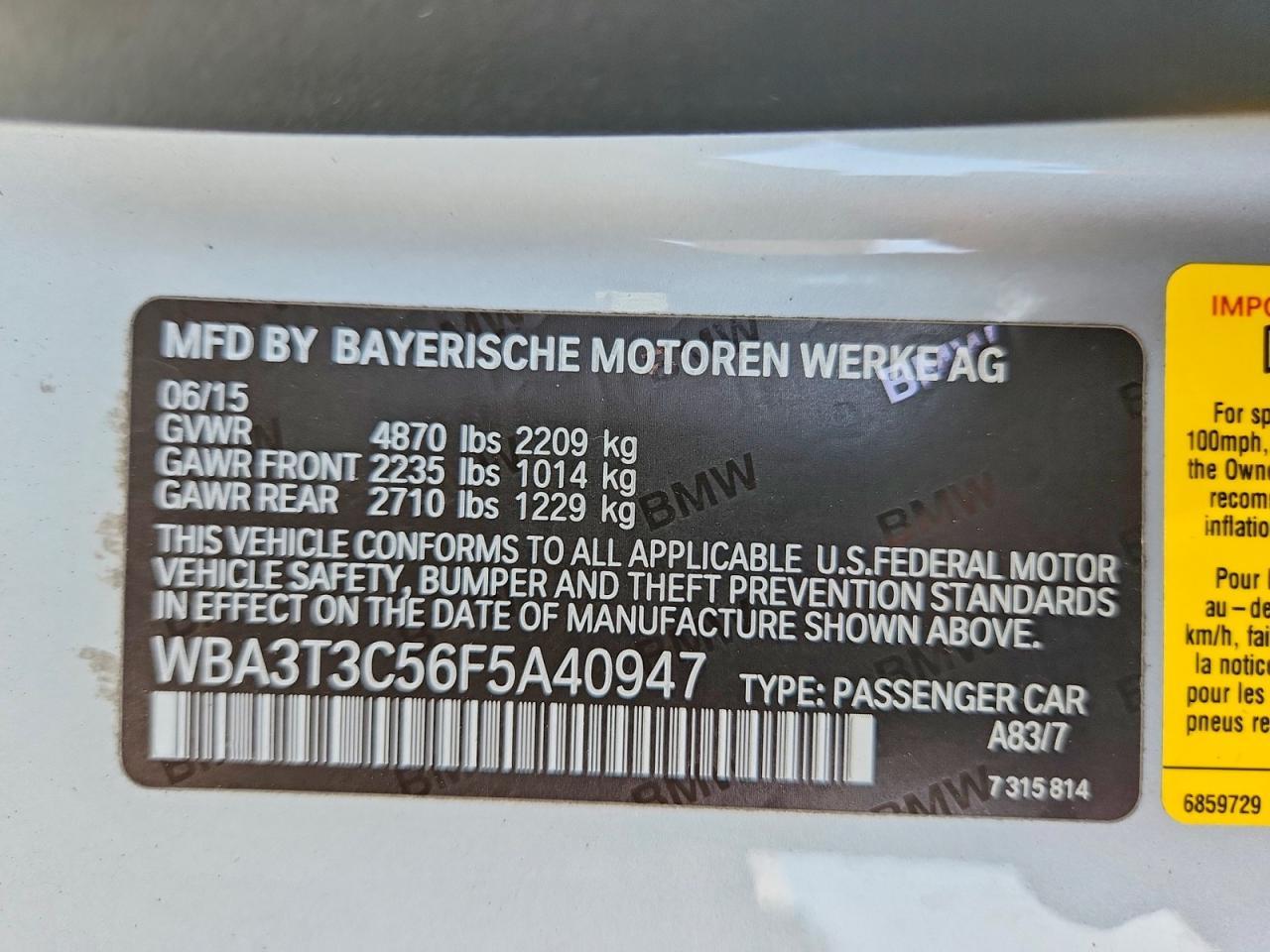 2015 BMW 435 I - zdjęcie 12