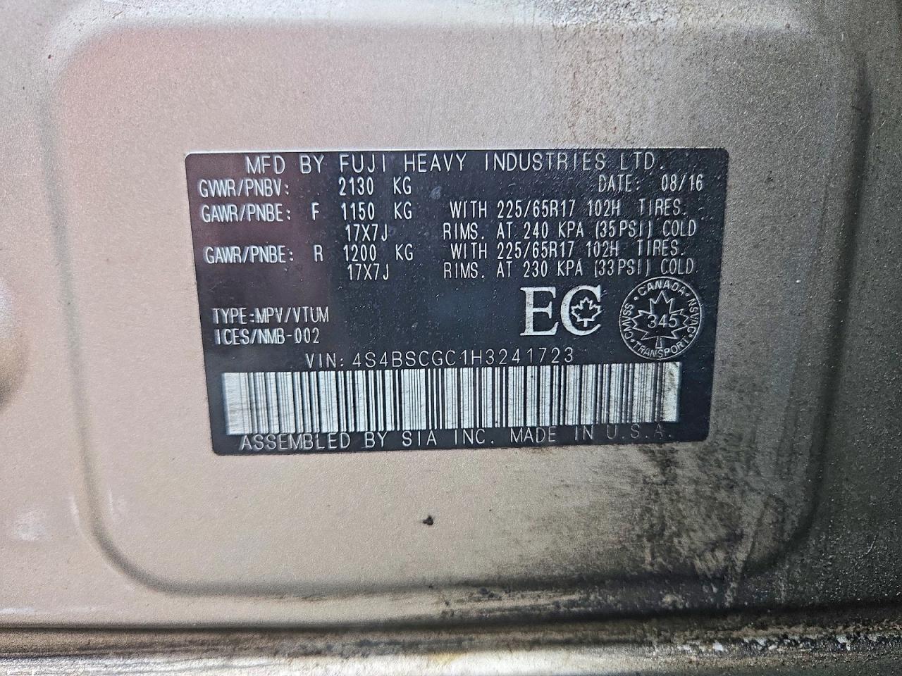 2017 Subaru Outback 2.5I Premium - zdjęcie 13