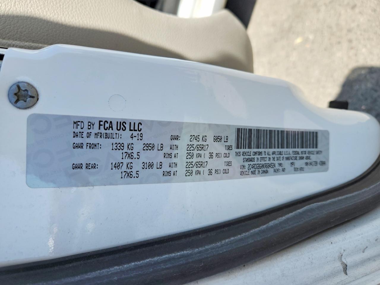 2019 Dodge Grand Caravan Se - zdjęcie 13