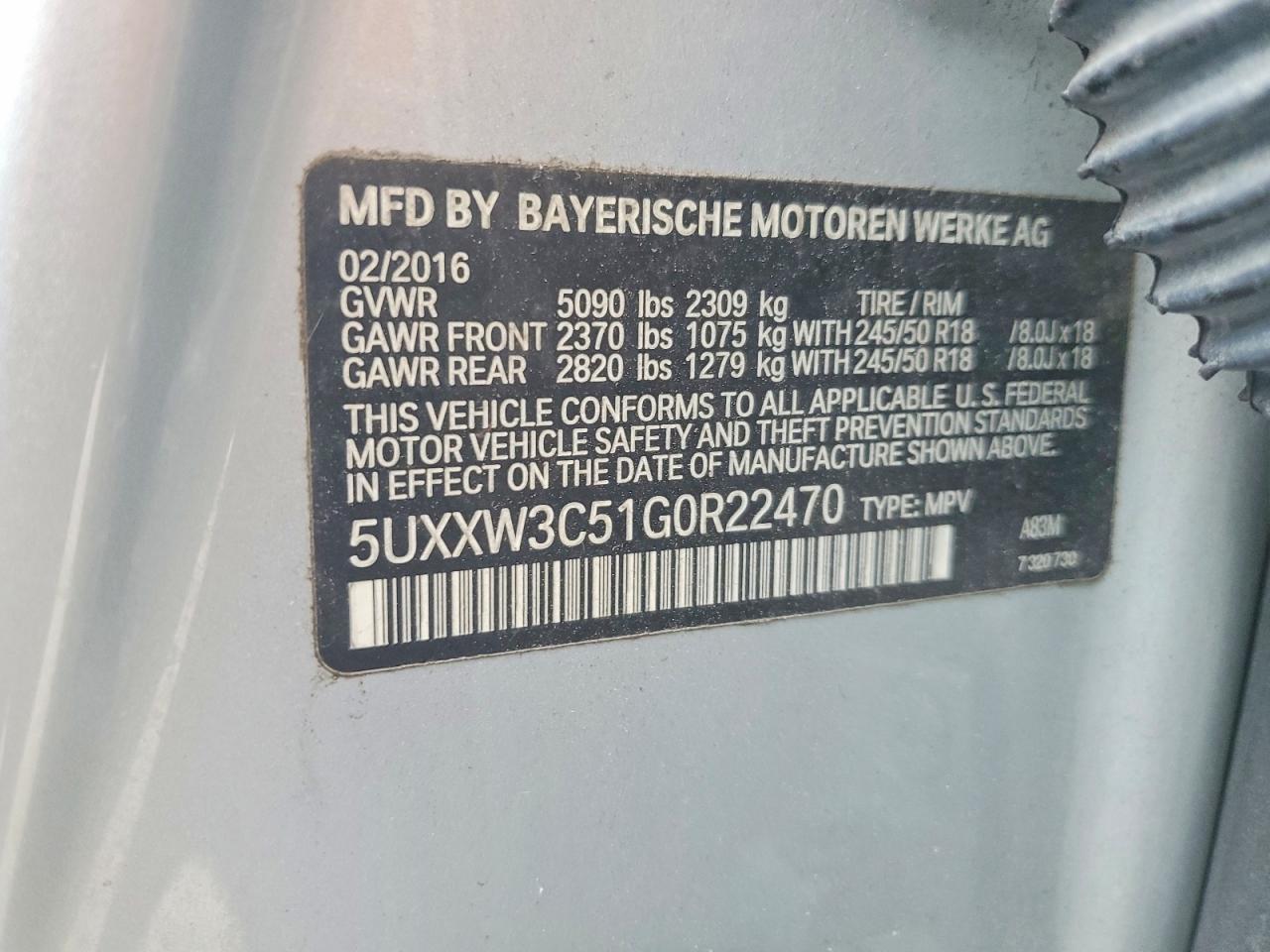 2016 BMW X4 xDrive28I - zdjęcie 13