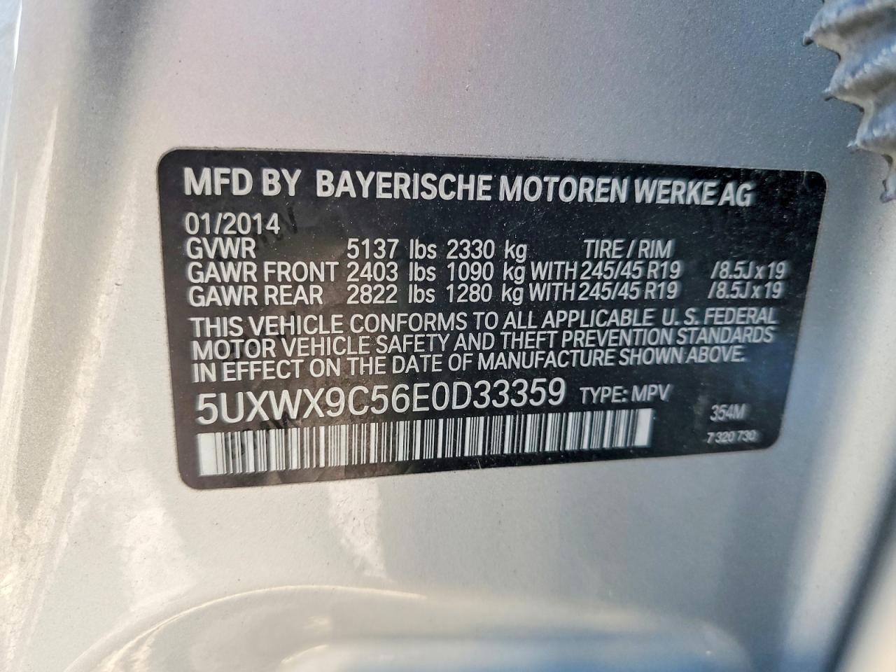 2014 BMW X3 xDrive28I - zdjęcie 14