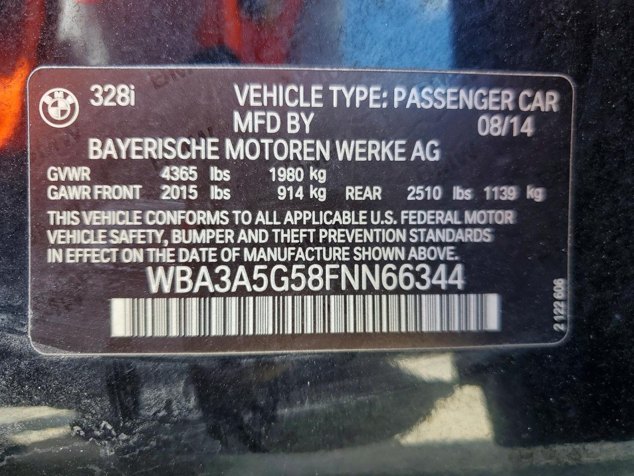 2015 BMW 328 I - zdjęcie 12