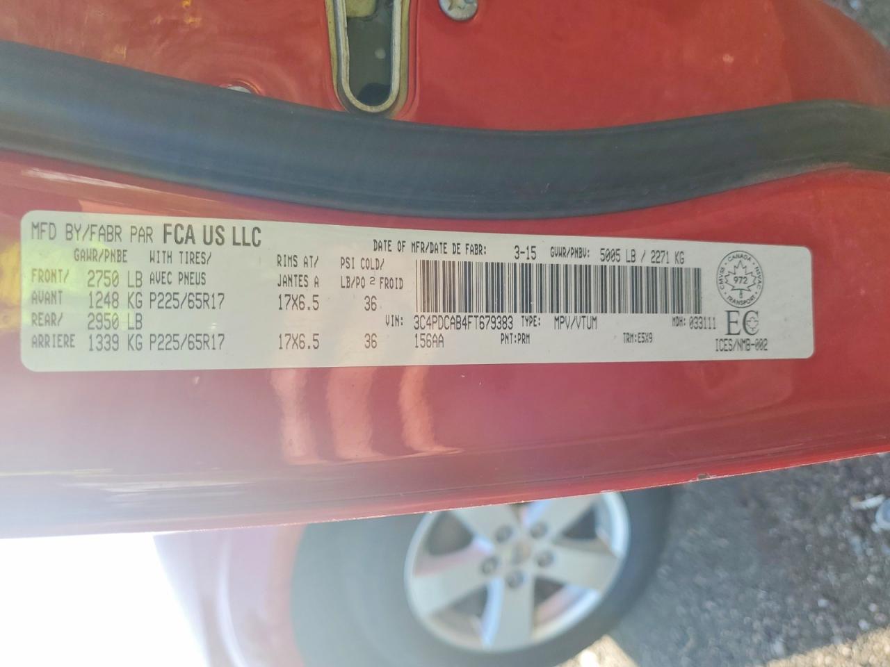 2015 Dodge Journey Se - zdjęcie 13
