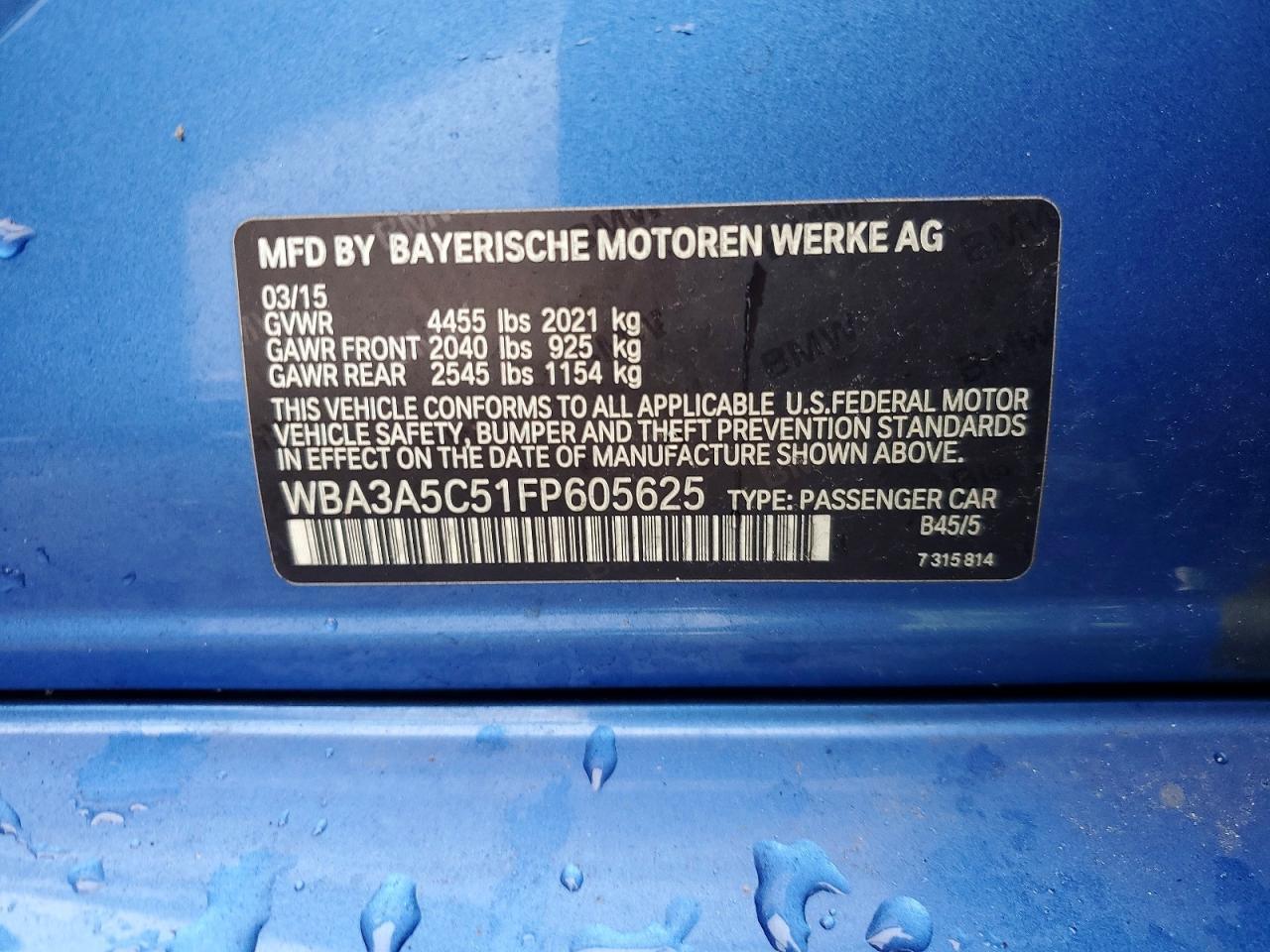 2015 BMW 328 I - zdjęcie 12