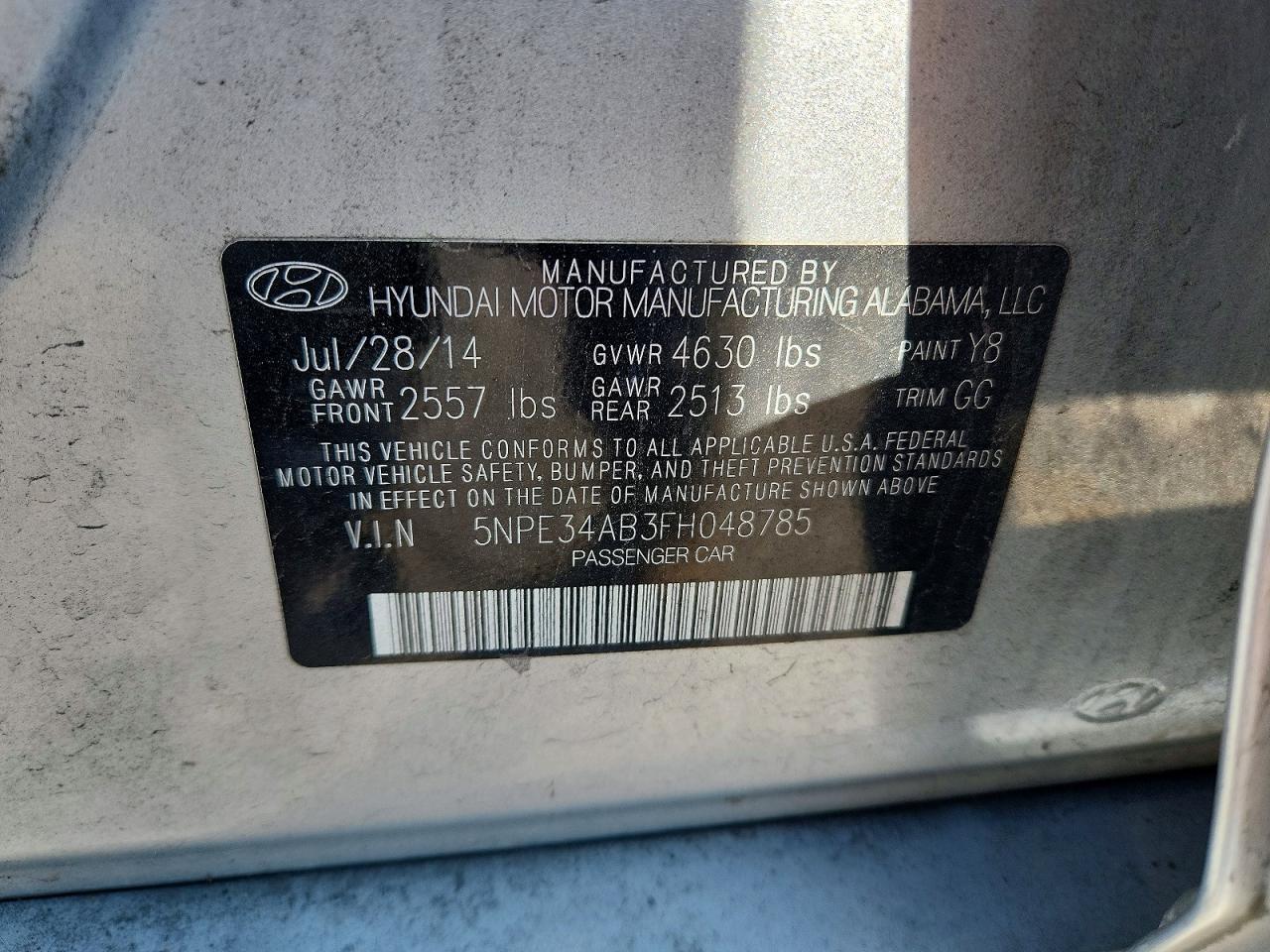 2015 Hyundai Sonata Sport 2.0T - zdjęcie 12