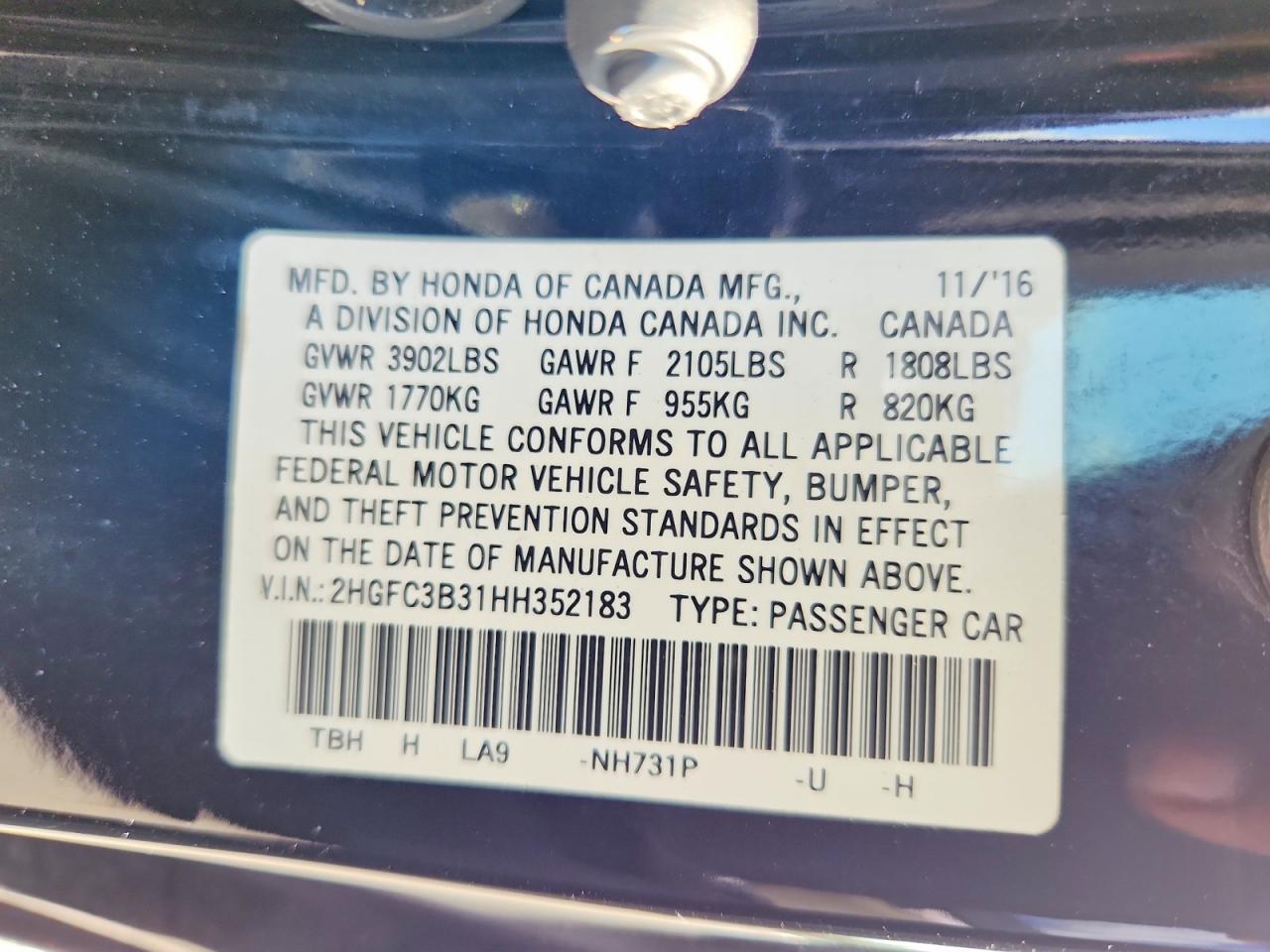 2017 Honda Civic Ex - zdjęcie 13