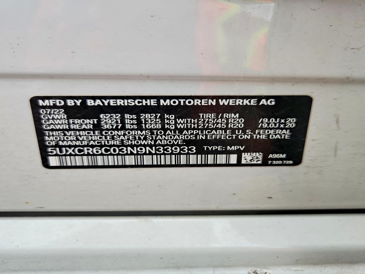 2022 BMW X5 xDrive40I - zdjęcie 13